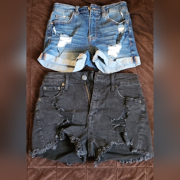 Aeropostale Bundle - 2 pair denim shorts - Picture 1 of 7